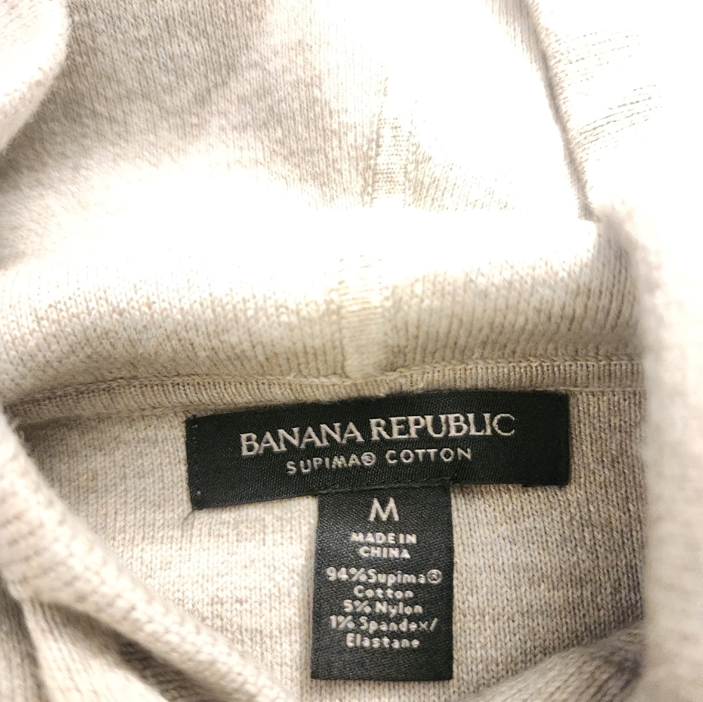 Men's Banana Republic Supima Set Oatmeal/Cream (Medium Top & Bottom) - Picture 8 of 14